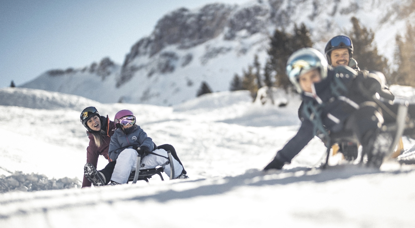Rodeln in Südtirol im Eisacktal